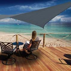 Openwork square sun canopy - slate